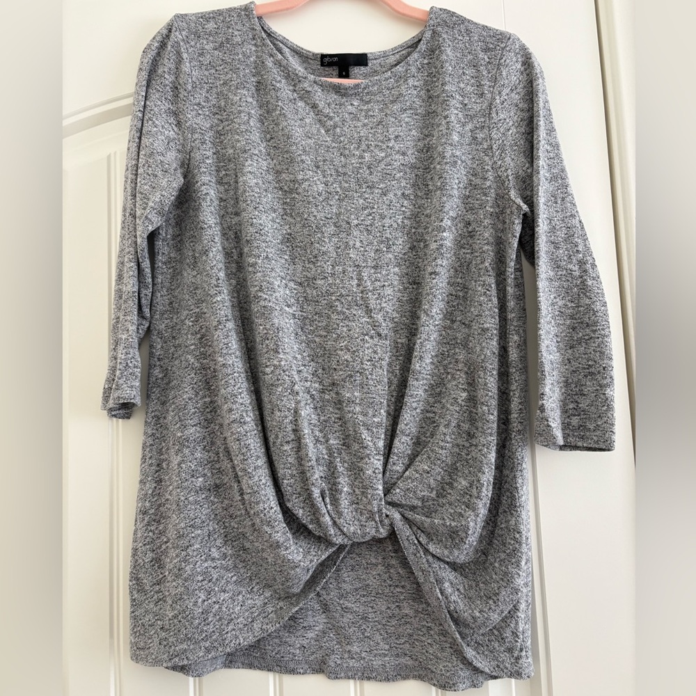 Gibson Heather Gray Knit Top